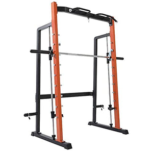 COUYY Squat Rack Weightlifting cage Barbell Bench Press Gantry Squat Rack Anti-Balance Comprehensive Training Equipment Fitness Equipment Strength Training