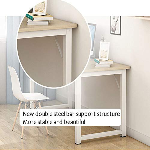 AJIU Computer Desk 39" Modern Office Desk PC Laptop Table for Study Writing Home Office Workstation,Yellow