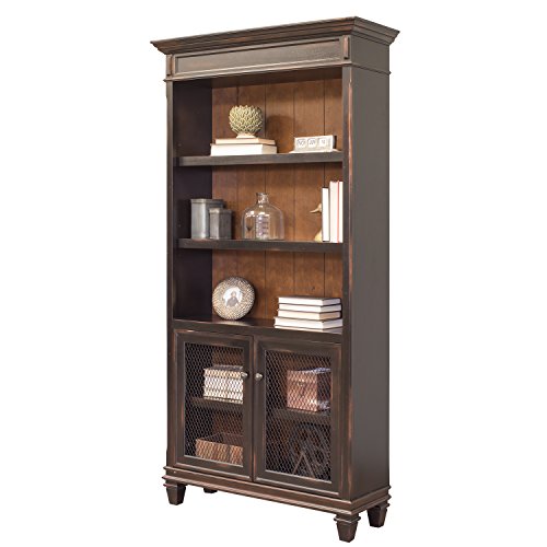 Martin Furniture Hartford Library Bookcase, Brown - Fully Assembled