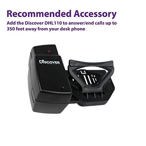 Discover D904 Convertible DECT Wireless Office Headset System with Unlimited Talk Time for Professionals- Works with PC/Mac and Desk Phone- 3 Year Warranty