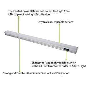 Radionic Hi Tech LED Linkable Under Cabinet Light Fixture - 9-Pack, 19 inch, Cool White, 90+ CRI