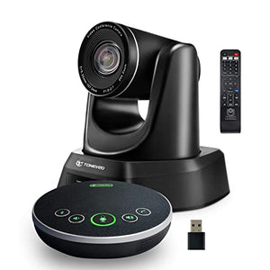 TONGVEO 20X Conference Room Camera System with Bluetooth Microphone, USB HDMI PTZ Video Camera