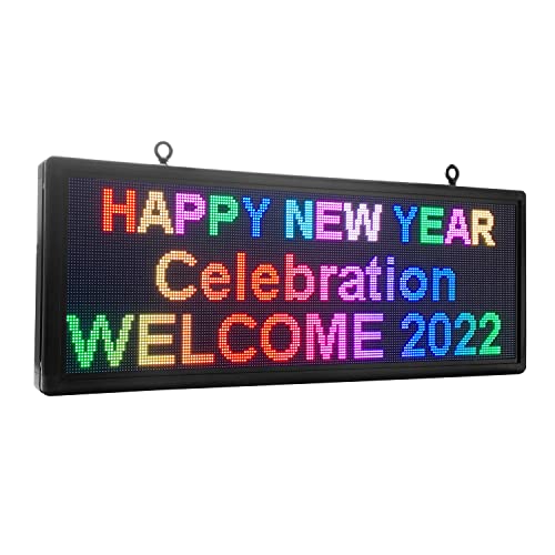 P6 Outdoor Full Color WiFi Scrolling Led Display 40"x18'' High Brightness LED Advertising Sign display Programmable Led sign
