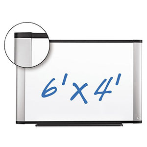 3M Porcelain Dry Erase Board, 72 x 48-Inches, Widescreen Aluminum Frame