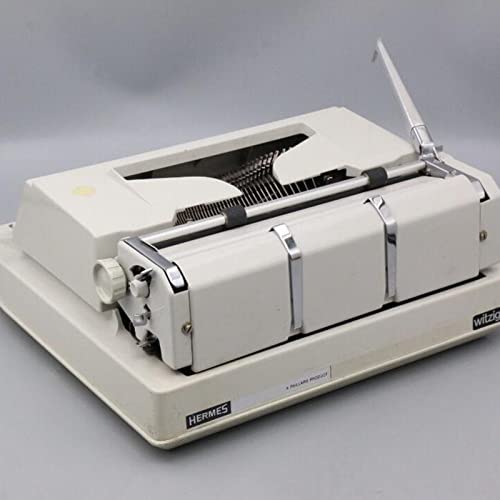 Amdsoc Old Fashioned Mechanical English Typewriter with Ribbon - 35 * 35 * 13CM
