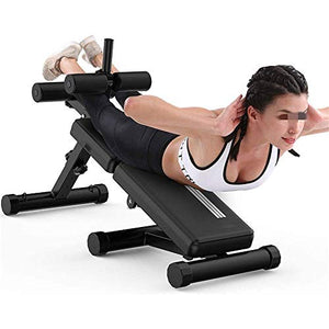 DSWHM Safety Comfortable Strength Training Equipment Bench Press Weight Bar Bench Press Bench Strength Training Plates for Full Body Workout