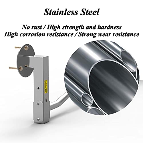 NENGGE Pull-Up Bar/Chin-Up Multifunctional, Wall Mount Heavy Duty Upper Body Workout Bar for Home Gym Exercise, Strength Training Equipment Adjustable Height, Support up to 300KG,Stainless Steel,B