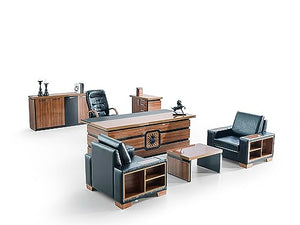Casa Mare 79" Wood Office Furniture Set of 4pcs