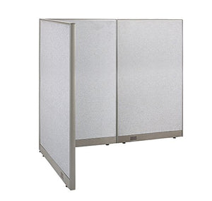 GOF Freestanding L Shaped Office Partition - Large Fabric Room Divider Panel, 48" x 66" x 72" H