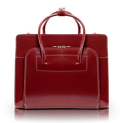 McKleinUSA LAKE FOREST 94336 Red Leather Women's Case w/ Removable Sleeve