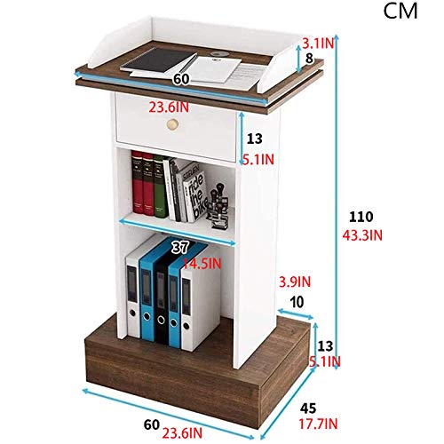 ZEELYDE Acrylic Lectern Podium Stand - Modern Master of Ceremonies Speech Desk for Classrooms, Banquets, Hotels