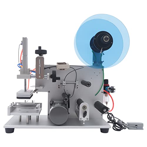 NG NOPTEG Semi-Automatic Square Bottle Labeling Machine, Adjustable Label Applicator 20-40pcs/min