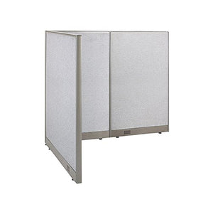 GOF Freestanding L Shaped Office Partition - Large Fabric Room Divider Panel, 48" D x 60" W x 60" H
