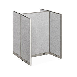 GOF Cubicle Double 2 Station Office Partition - Large Fabric Room Divider Panel Workstation