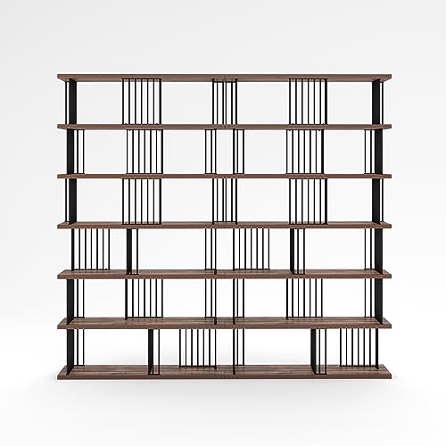 DAVEE Iron Etagere Bookcase 86.8" Hx94.4 W