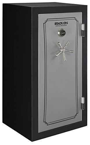 Stack-On TD-40-SB-C-S Total Defense 36-40 Gun Safe with Combination Lock, Matte Black/Silver