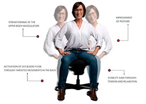 CC CoreChair Ergonomic Active-Sitting Office Chair | Patented Design for Core Strength and Posture