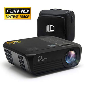 CROSSMIND Smart WiFi Projector, Portable Native 1080P Full HD LED Video Projector, 5500 Lumen Movie Projector with Wireless Casting