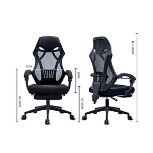 UsmAsk Ergonomic High-Back Swivel Mesh Office Chair with Footrest