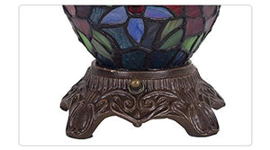 MaGiLL Tiffany-Tinglamp 12 Inch Two-Colored Rose-Mother-Light Desk Lamp