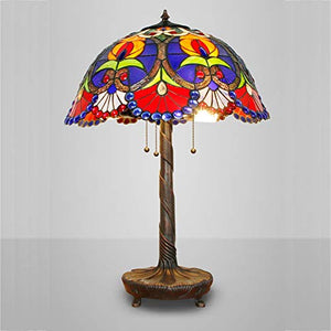LIUCHUNYANSH Tiffany Lamp Stained Glass Shade Desk Reading Light