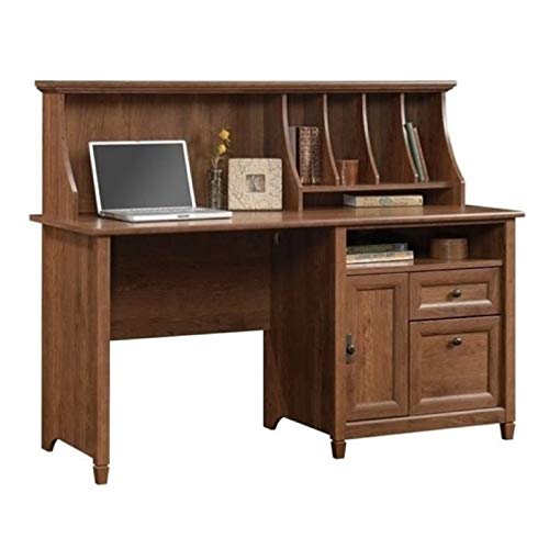 Bowery Hill Computer Desk with Hutch in Auburn Cherry