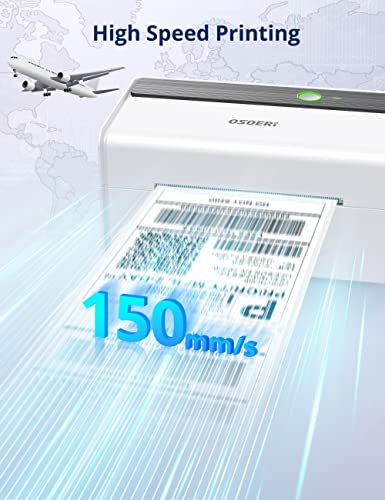 Thermal Label Printer, Osoeri Shipping Label Printer, 4X6 Desktop Label Printer for Shipping Packages & Small Business Compatible with USPS, UPS, FedEx, Shopify, Amazon, Ebay, Support Windows Mac