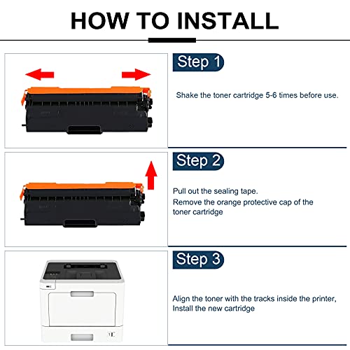 [3Black+1Cyan+1Magenta+1Yellow] 6 Pack Compatible TN431 TN-431 Toner Cartridge Replacement for Brother DCP-L8410CDW HL-L8260CDW L8360CDW L8360CDWT Printer Toner Cartridges,Sold by MICHESTA