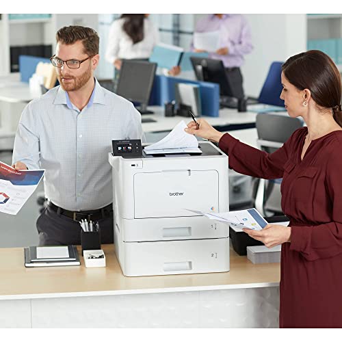Brother Business Color Laser Printer, HL-L8360CDW, Wireless Networking, 31 ppm, 600 x 2400 dpi, 8.5 x 14, 2.7" Touchscreen LCD, Auto 2-Sided Printing, JAWFOAL Printer Cable