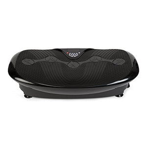 GLOBAL RELAX Zen Shaper Plus Vibration Plate - Black (2020 New Model) - Fitness oscillating Vibration Platform – MP3 Music – 3 Exercise Areas (Walk-Jogging-Running) -2 Years Warranty