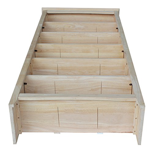 International Concepts Shaker Bookcase, 72-Inch, Unfinished