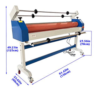 EQCOTWEA Cold Laminator 51in Semi-auto Electric/Manual Laminating Machine