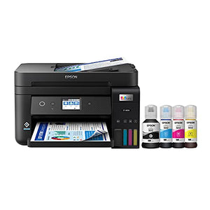 Epson EcoTank ET-4850 Wireless All-in-One Cartridge-Free Supertank Printer with Scanner, Copier, Fax, ADF and Ethernet – The Perfect Printer for Your Office - Black