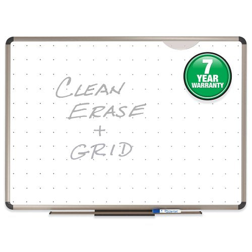 Quartet Euro Prestige Total Erase Boards, 6 x 4 Feet, Aluminum and Titanium Finish Frame (TE567T)