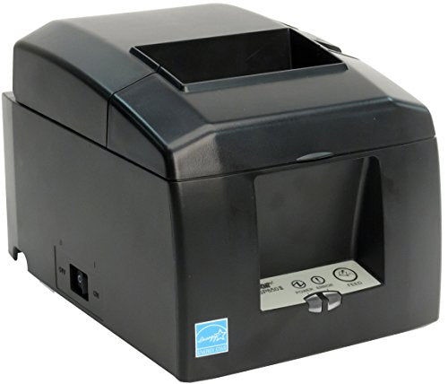 Star Micronics TSP654IIBi2 Bluetooth Thermal Receipt Printer with Auto Connect for iOS, Auto-cutter, and External Power Supply - Gray