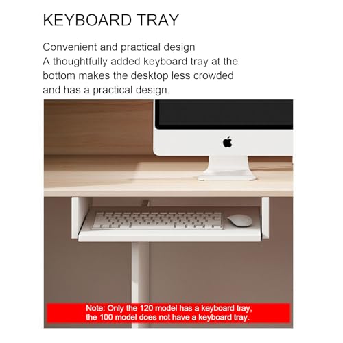 WDZDMYL Modern Reception Desk Counter Table with Lockable Drawer & Shelves