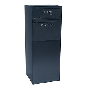 dVault Full Service Vault DVCS0015 Secure Curbside Mailbox/Package Drop with Locking Letterbox (Black)