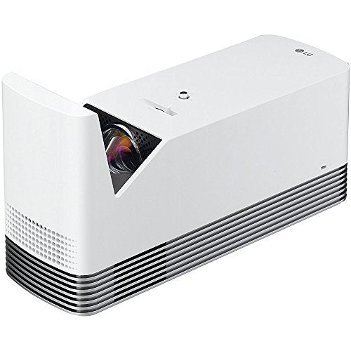 LG HF85JA Ultra Short Throw Laser Smart Home Theater Projector (2017 Model) White + 2 x 6ft High Speed HDMI Cable + Lens Cleaning Pen + Ceiling Bracket + 6-Outlet Surge Adapter