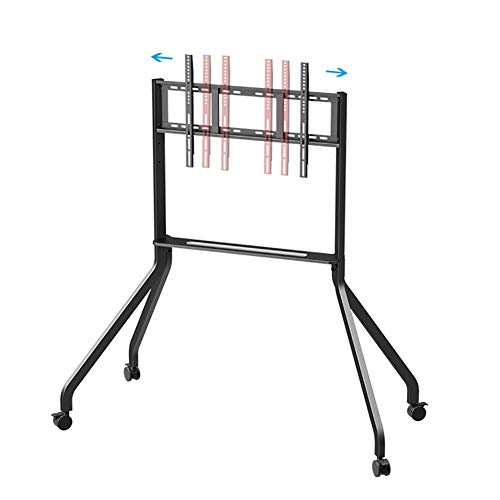 Floor TV Stand TV Rack Mobile Floor Stand Advertising Screen Conference Cart Black 42-65''