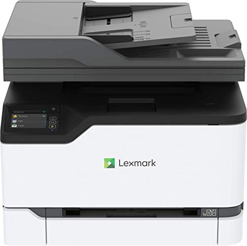 Lexmark MC3426i Color Laser Multifunction Wireless Printer with Print, Copy, Scan and Cloud Fax Capabilities, Plus Full-Spectrum Security and Print Speed up to 26ppm (40N9650), White, Small