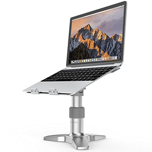FKSDHDG Adjustable Laptop Stand Aluminum Laptop Riser, Multi-Angle Height Adjustable 360°Rotation Computer Holder Stand