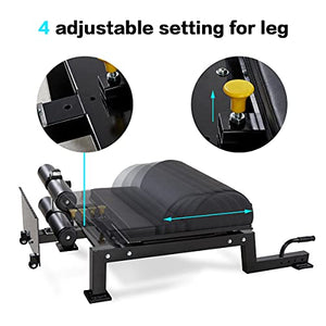 papababe Floor Glute and Hamstring Developer Machine (GHD), Adjustable Gute Builder Floor GHD for Cross Training Workout Lifting, Home and Commercial Gym