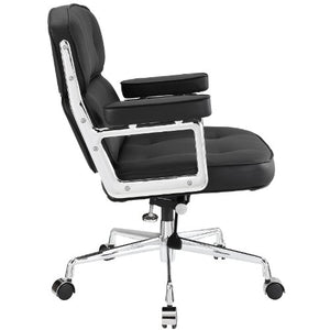 Modway Remix Deluxe Vinyl Executive Office Chair in Black