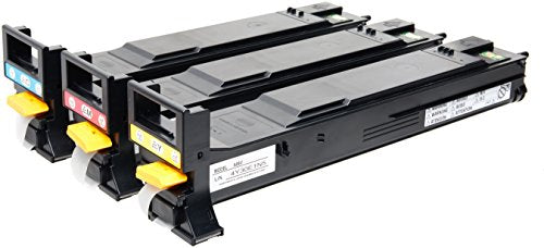 Konica Minolta High Capacity C/M/Y Toner Cartridge Kit, 3 x 12000 Yield (A06VJ33)