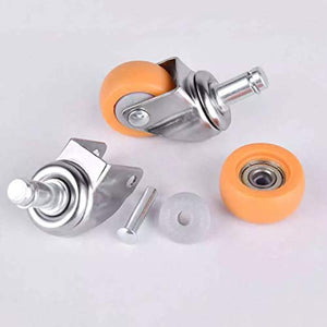 IkiCk Standard Stem 11x22mm Yellow Caster Wheels Set