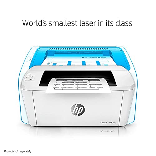 HP Laserjet Pro M15w D Print Only Wireless Monochrome Laser Printer for Home Business Office, White - 19 ppm, 600 x 600 dpi, 8.5" x 11" Letter, 150-sheet Capacity, Compatible with Alexa