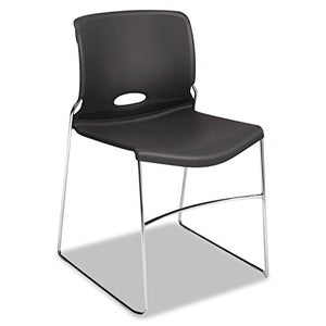 HON Olson Lava Shell Stacking Chair in Gray (Set of 4)