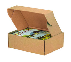 BOX USA BMFL12124K Deluxe Literature Mailers, 12" x 12" x 4", Kraft (Pack of 50)