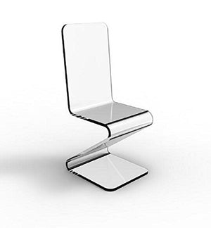 FixtureDisplays Beautiful Acrylic Plexiglass Lucite Z Chair! Best Price Online! 10035-2