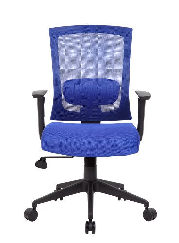 Boss Office Products B6706-BE Mesh Back Task Chair in Blue